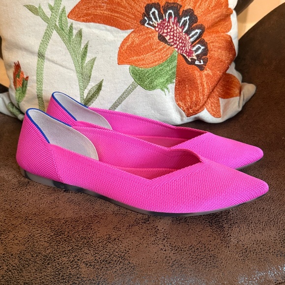 ROTHY’s POINT DRAGON FRUIT FLATS EUC $88 PRICE FIRM SIZE 9 - Picture 4 of 13